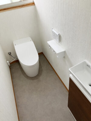 鹿児島市　トイレリフォーム工事　Ｋ様邸施工事例【鹿児島市・姶良市・伊集院・リフォーム・リノベーション・外壁塗装・屋根塗装・ガーデン・エクステリア・外構・造園】リビングプラザ滝の神