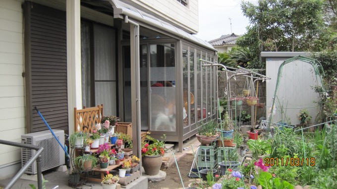 鹿児島市のサンルーム施工事例｜Y様邸｜お庭をゆっくり眺められる♪サンルームのある家【リビングプラザ滝の神】鹿児島市・リフォーム・塗装・外構・造園